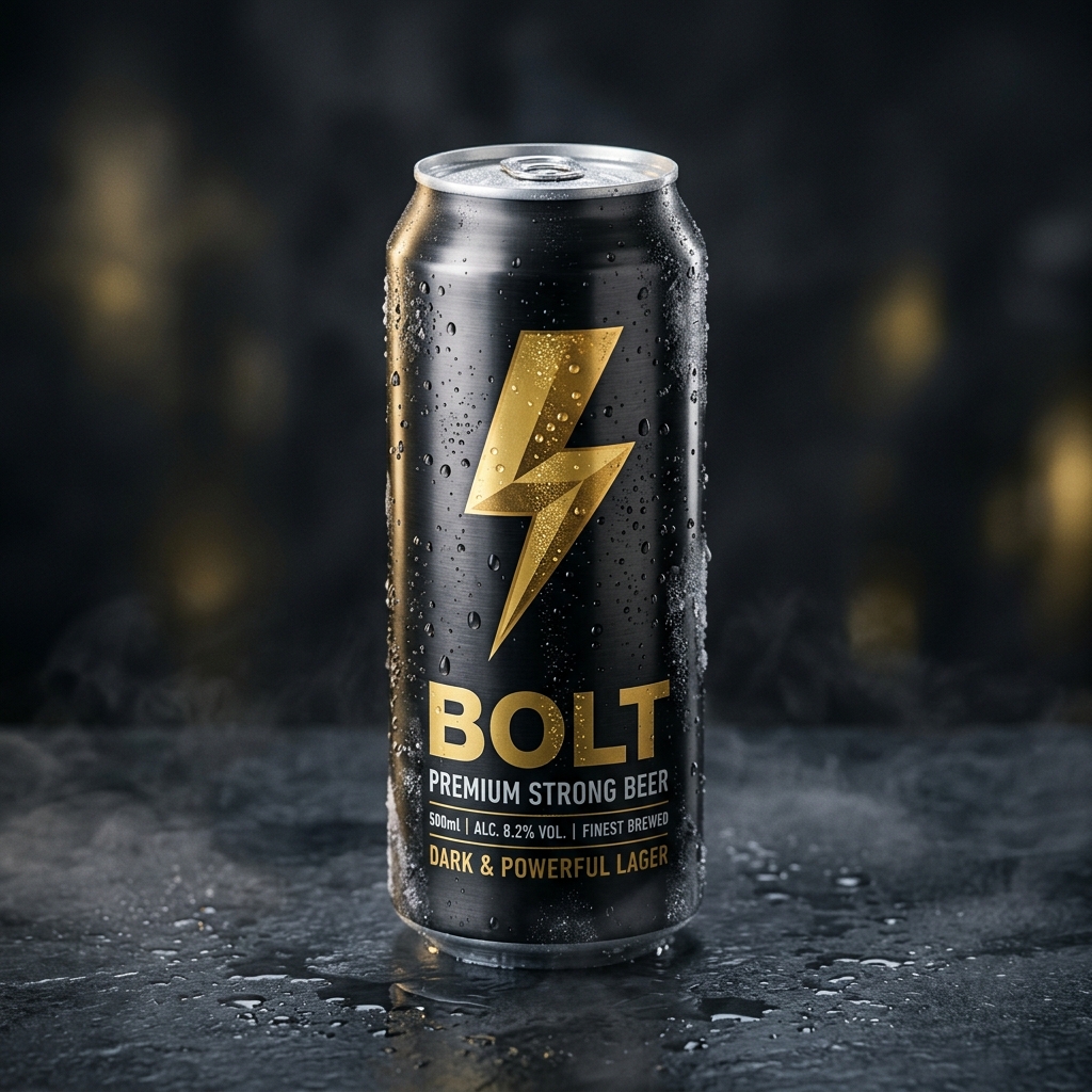 Bolt Premium Strong Beer Can